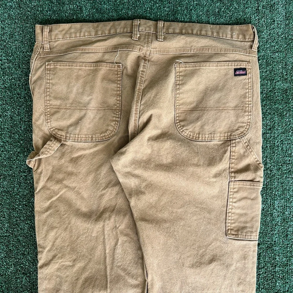 Mens Dickies Carpenter Wide-Leg Carpenter Brown Pants 42x30 20